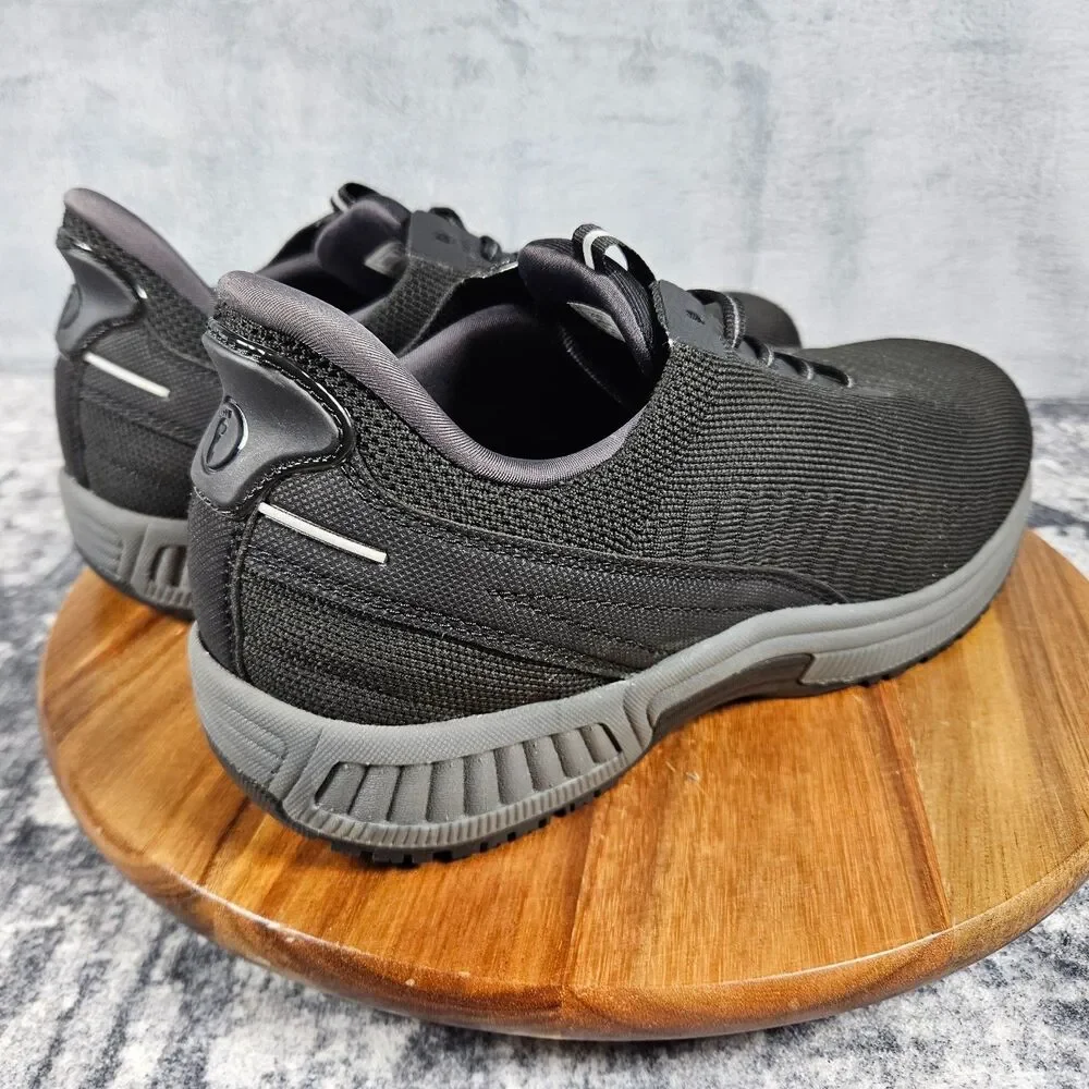 Orthofeet Yari Men's Size 9.5 2E Wide Black Comfort Shoes Sneakers Casual 20011